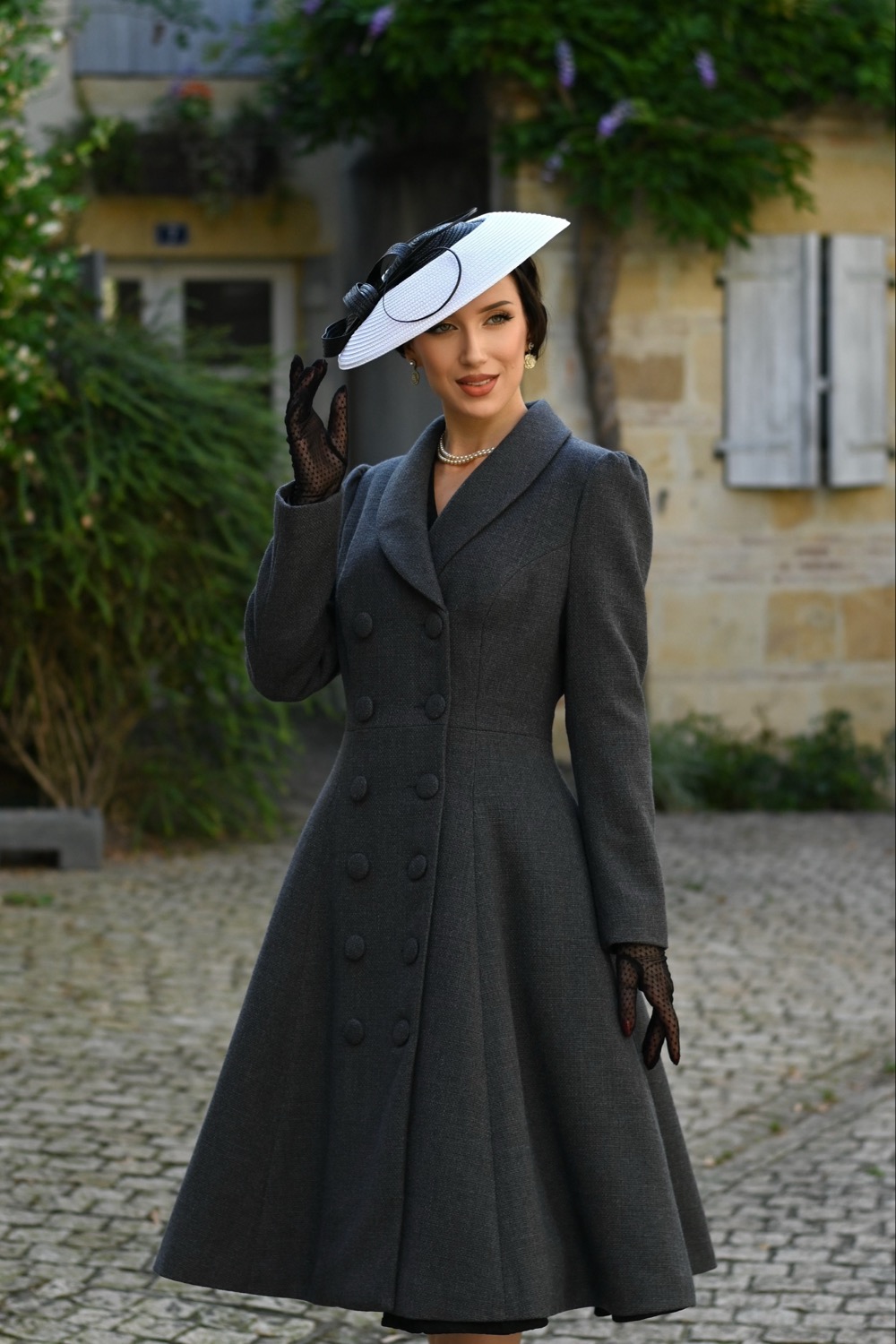 Gracie Grey Swing Coat In Extended Sizing